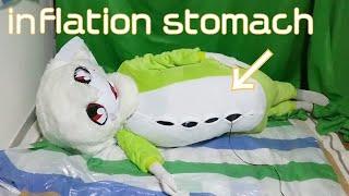 Thisvid Gay Bdsm - Ms.Wasabi fursuit inflation stomach.(山葵さんのお腹が膨張する
